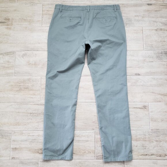 Bonobos Mens Light Green Flat Front Original Slim Chino Pants 36 x 32 - Picture 2 of 9